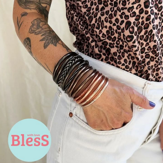 "Bless" Thin Braided Bracelet