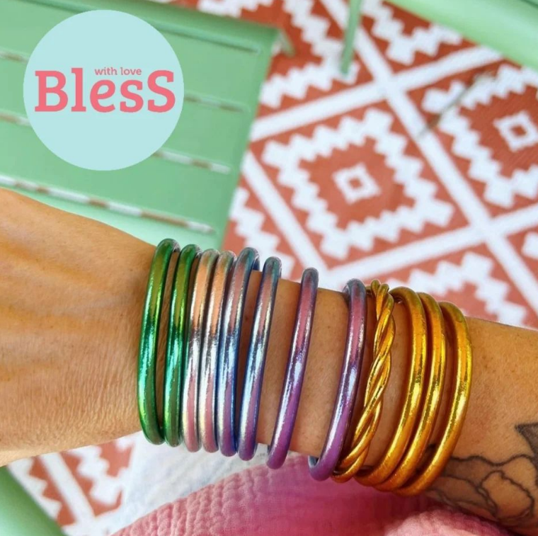 "Bless" Bangle Bracelet