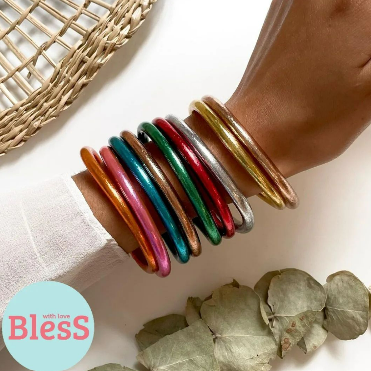 "Bless" Bangle Bracelet