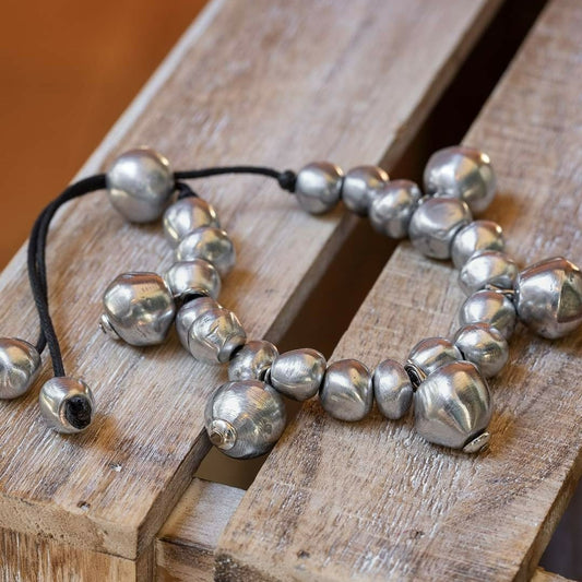 Black Wire Bracelet Spheres