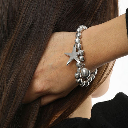 Elastic Bracelet Starfish Charm
