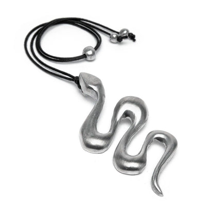 Big Snake Pendant Necklace