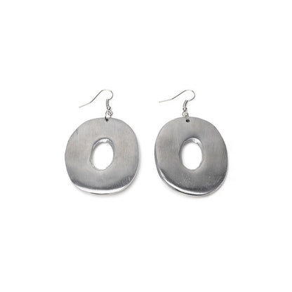Pierced Round Plates Earring
