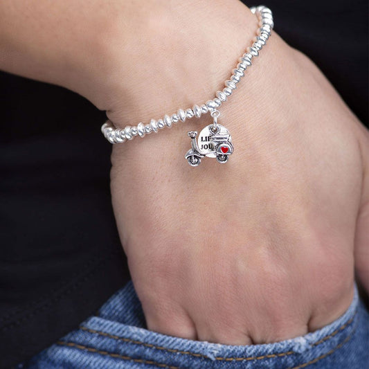 Elastic Bracelet Vespa Charm
