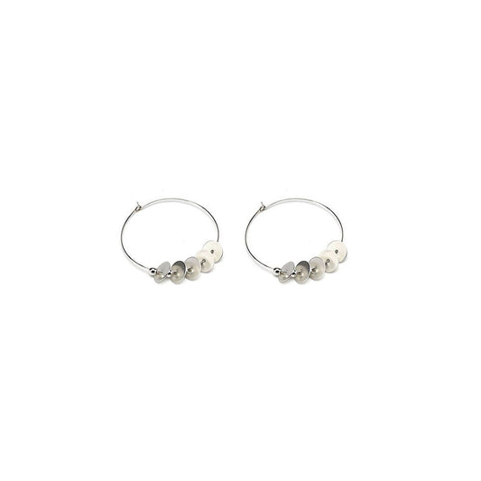 Flat Round Earrings